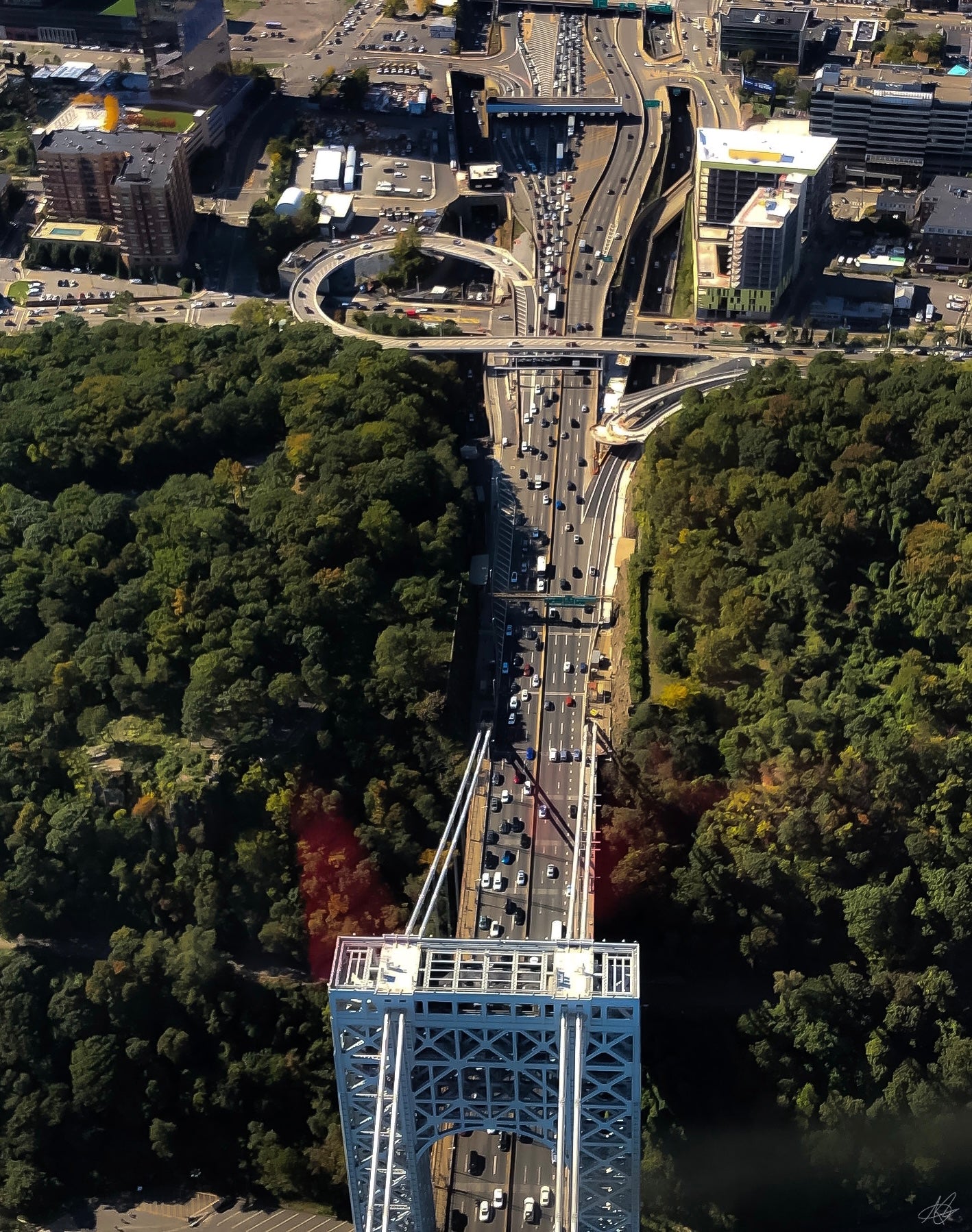 Above View of the George Washington Bridge