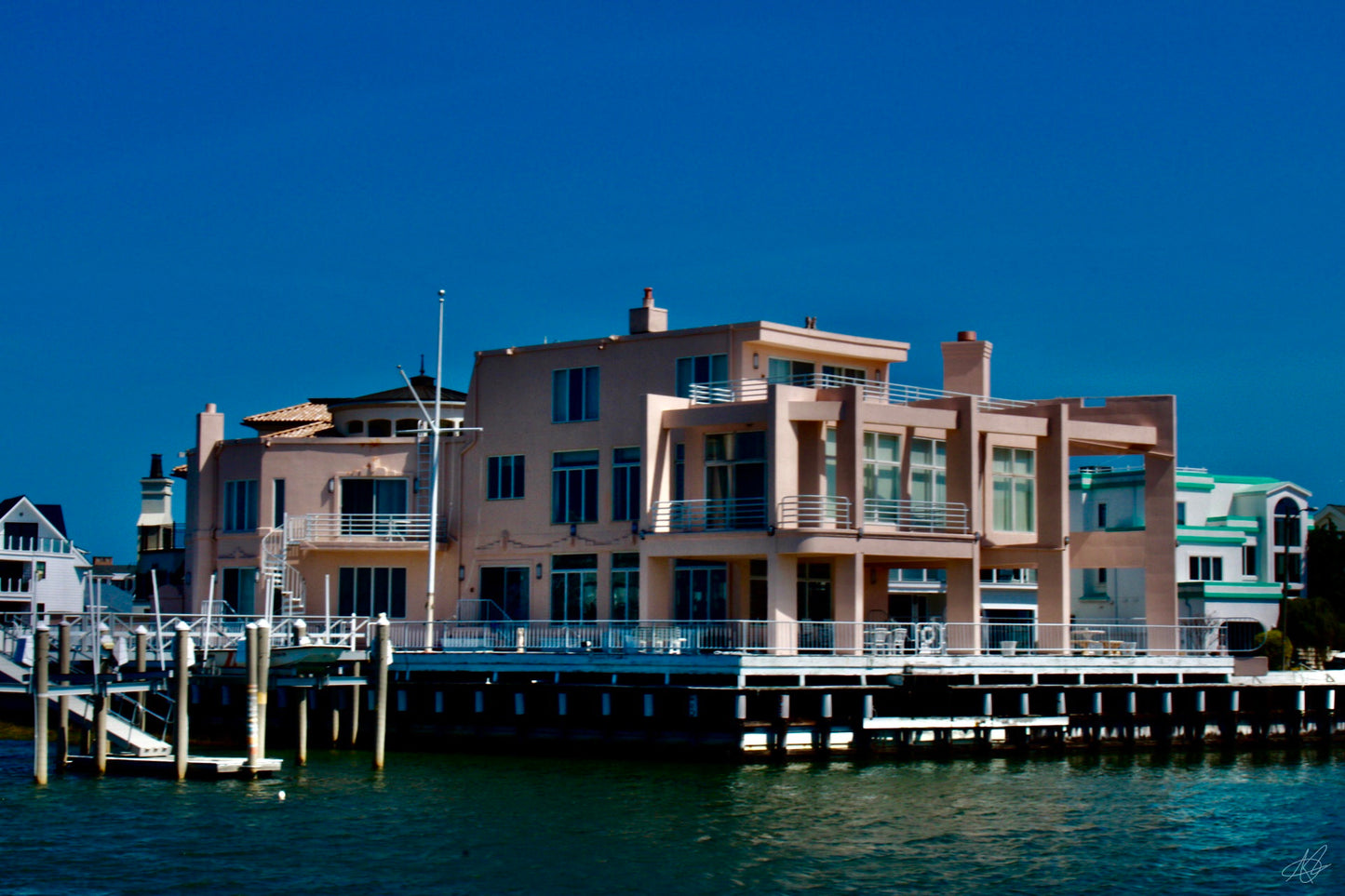 Abstract, Interesting, Mansion on the Bay