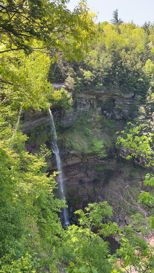 Side View of the Catskill Falls in N.Y.