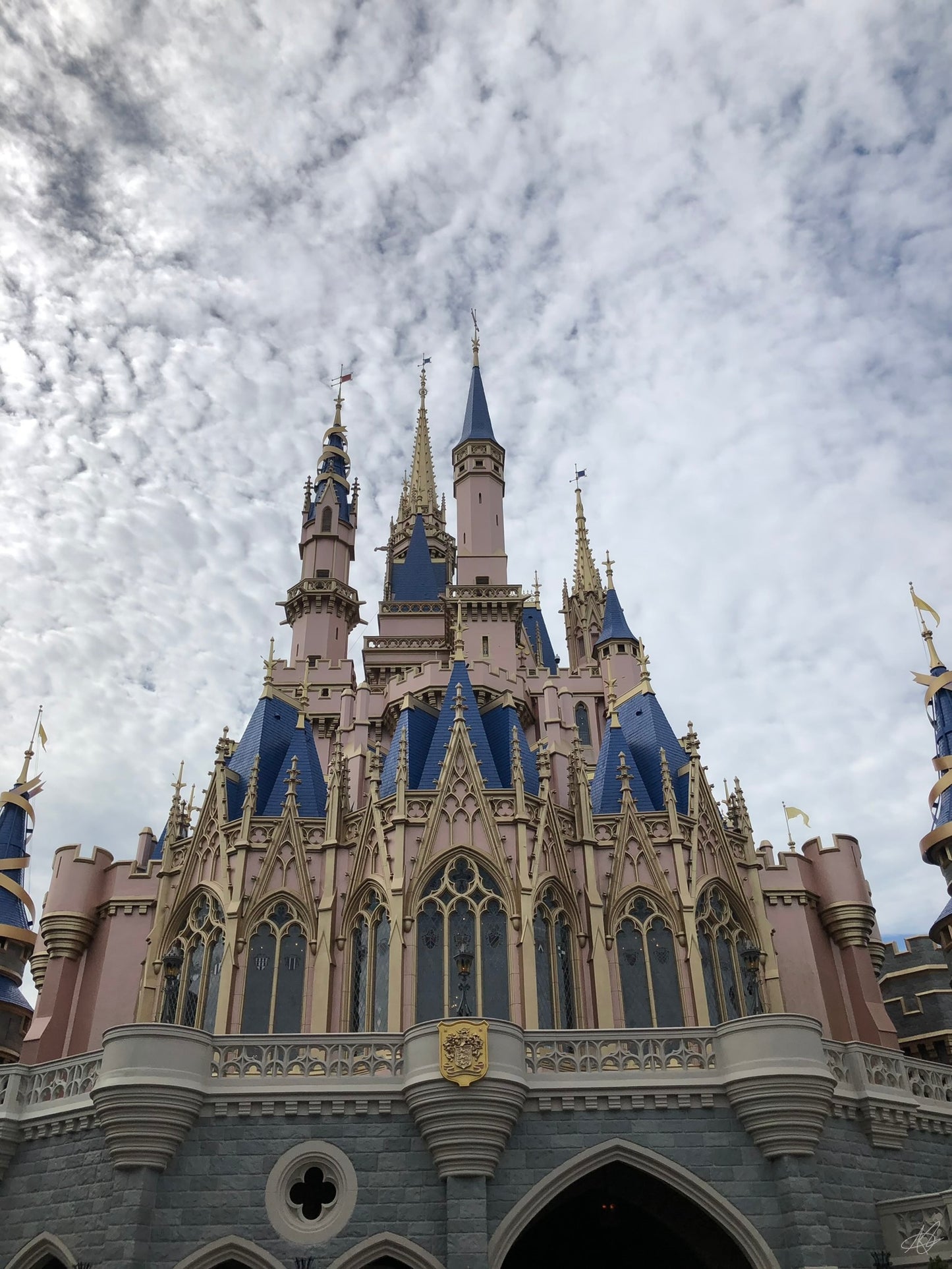 Back View of Cinderella's Castle at Magic Kingdom