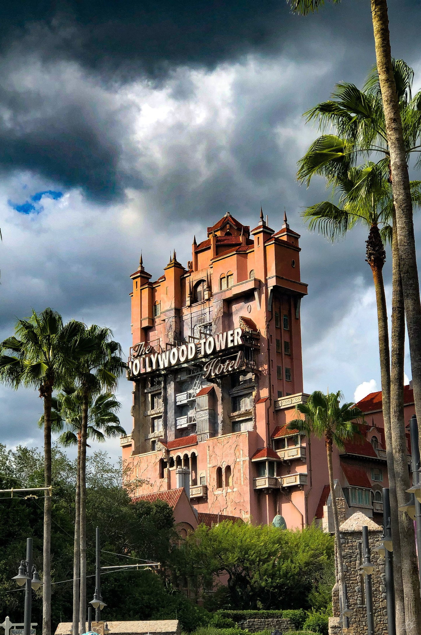 Hollywood Tower at Disney Hollywood Studios before Thunderstorm