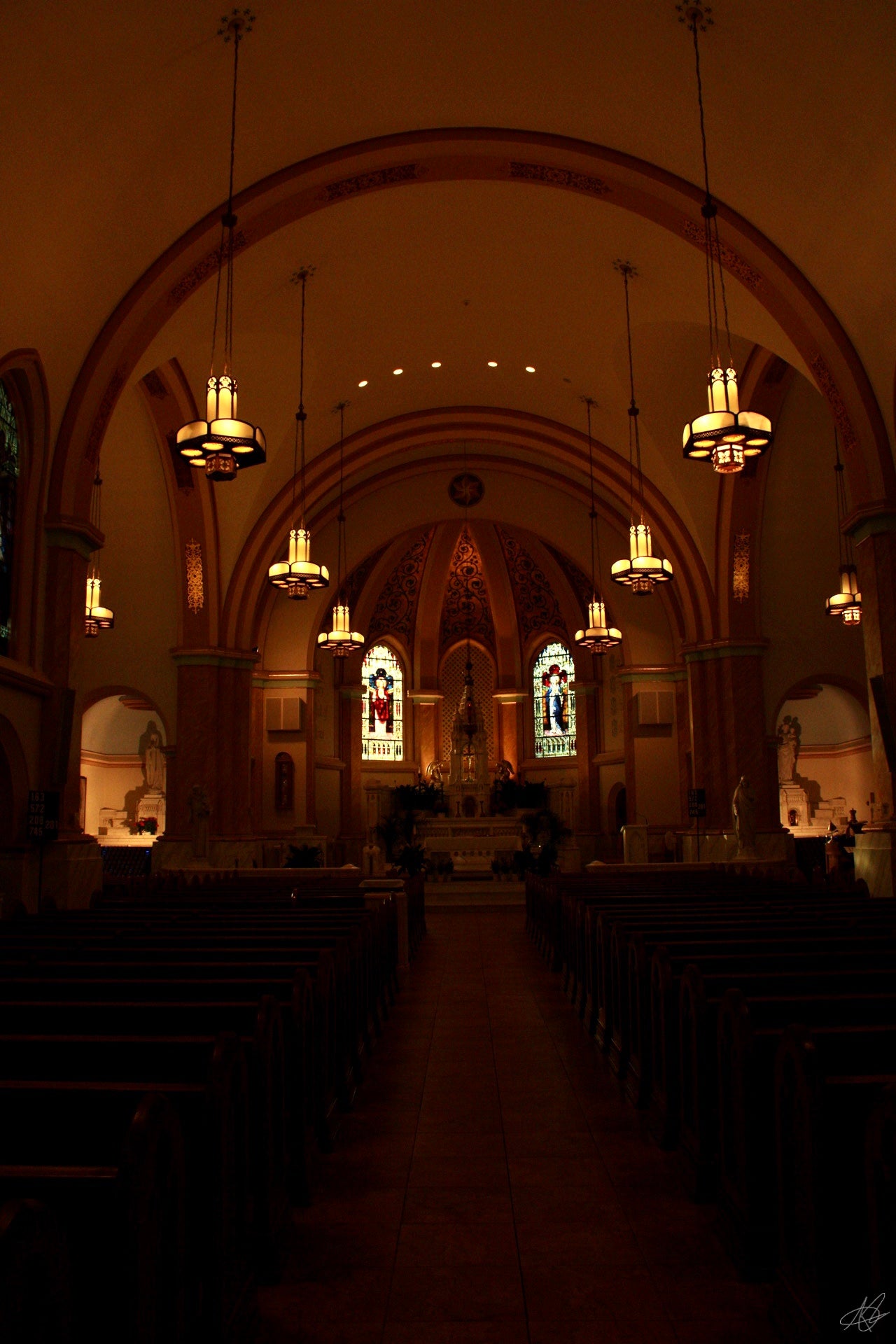 Inside of Dimmed Church (Zoomed Out)