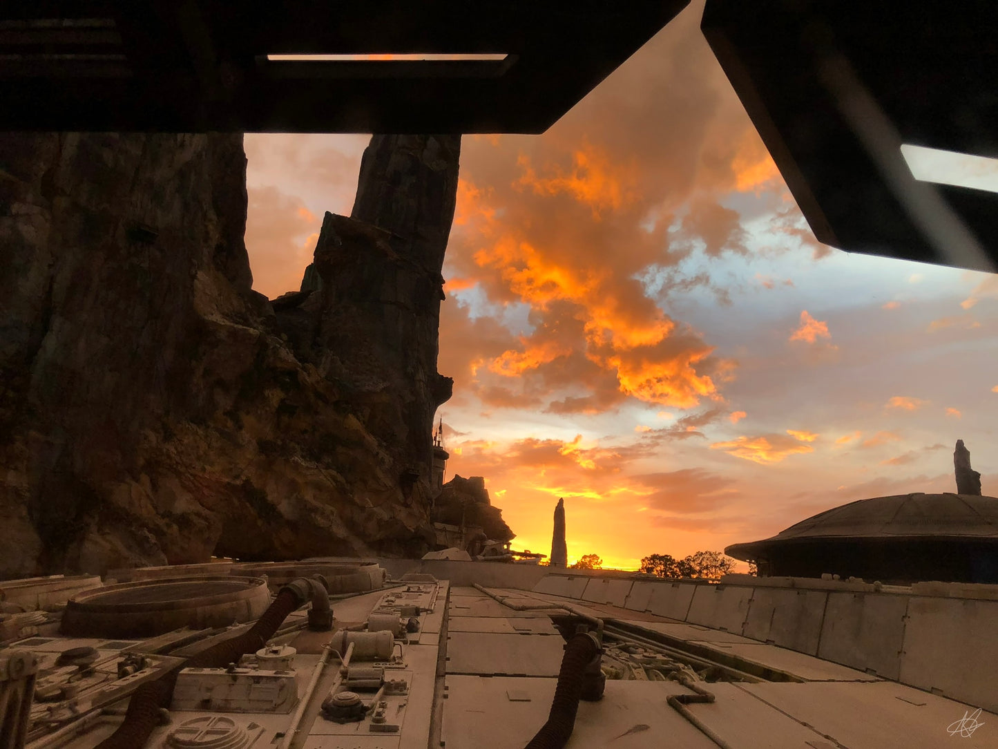 Sunset with Monument (Zoomed Out)