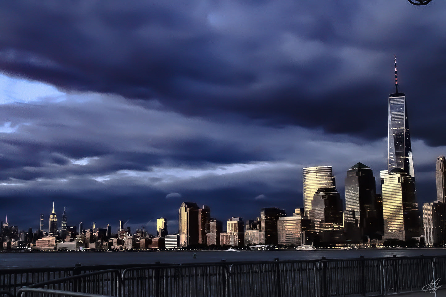 New York City Skyline during Blue Hour