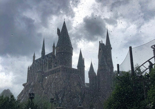 Hogwarts Castle during Rain
