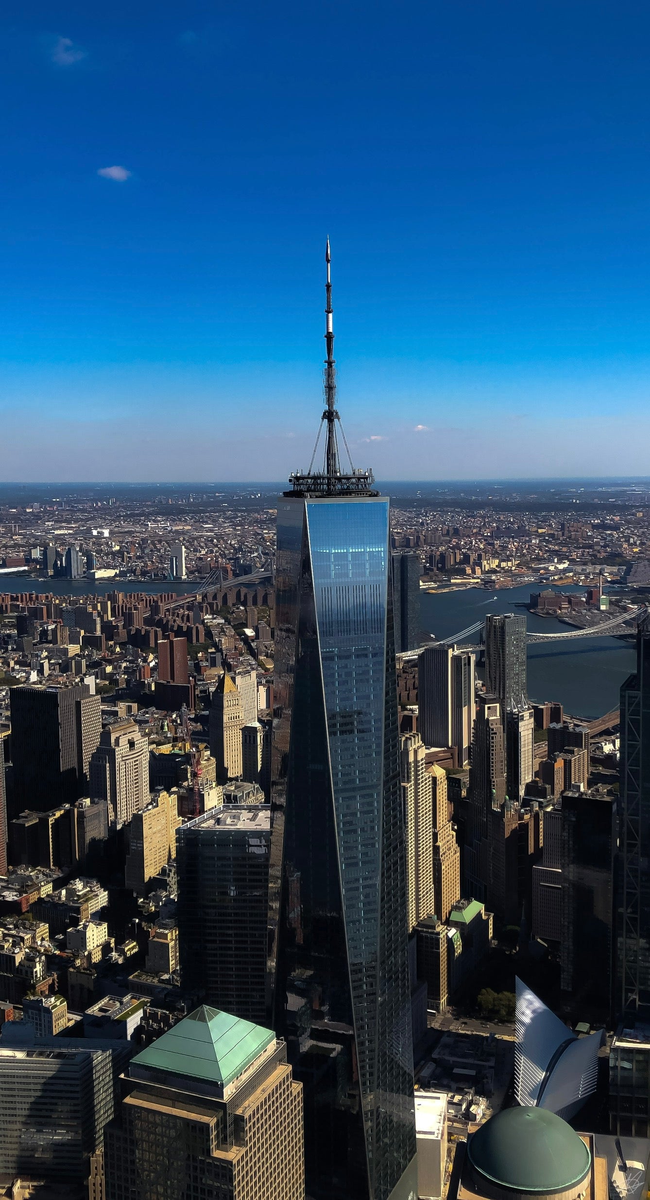 One World Trade Center from the Sky