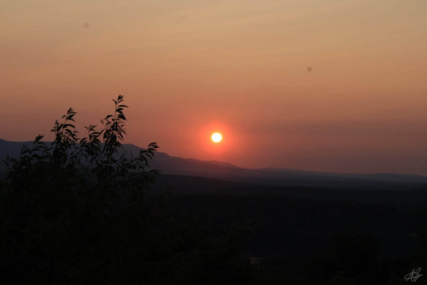 Sunset over the Mountain