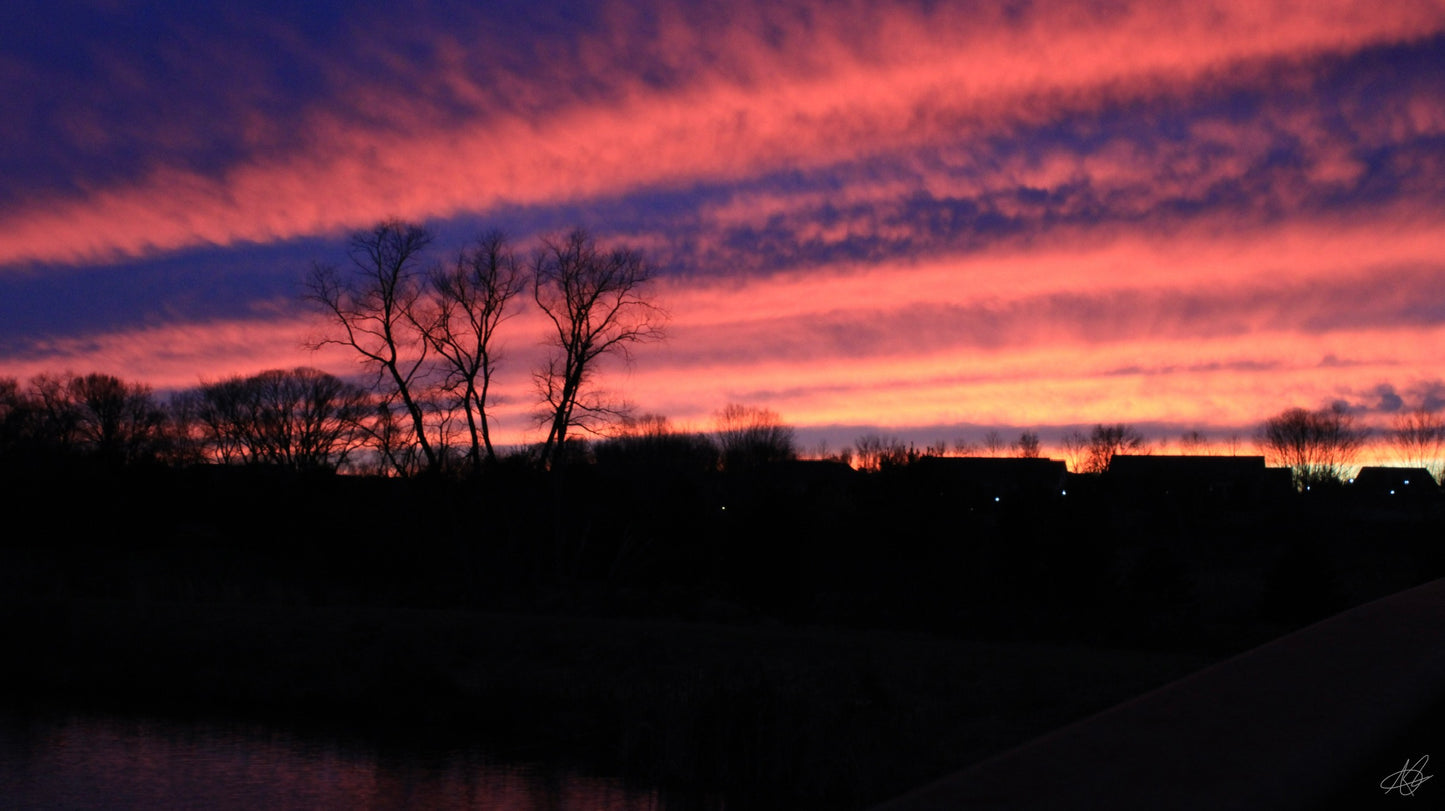 Dark Night Sunset