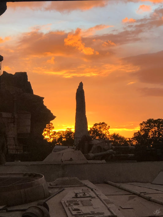 Sunset with Monument